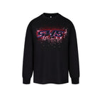 S45 Sequined Embroidered Logo Long Sleeve Tee