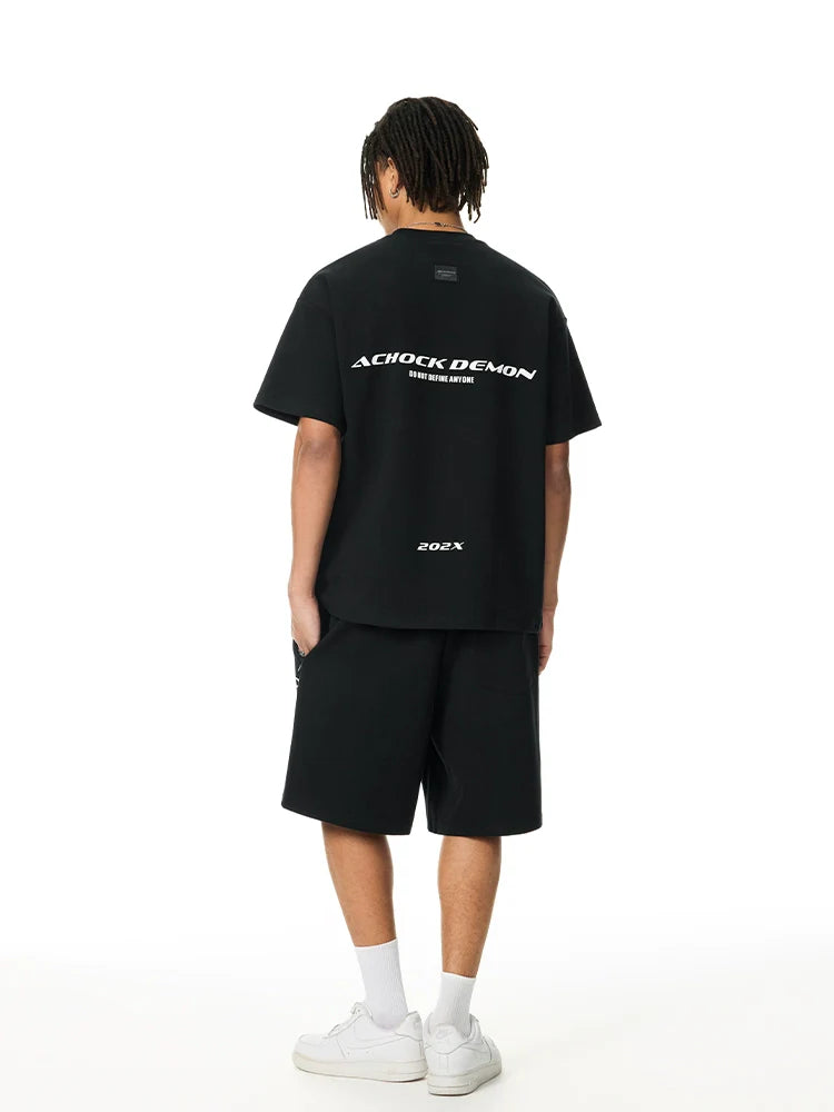 Achock Heavyweight Basic Logo Print Tee