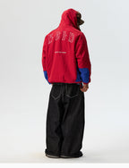 MEDM Reversible Leopard Fur Hooded Track Jacket