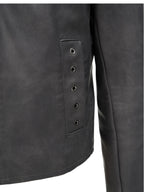 KARMANISTIC Racing Short Leather Jacket