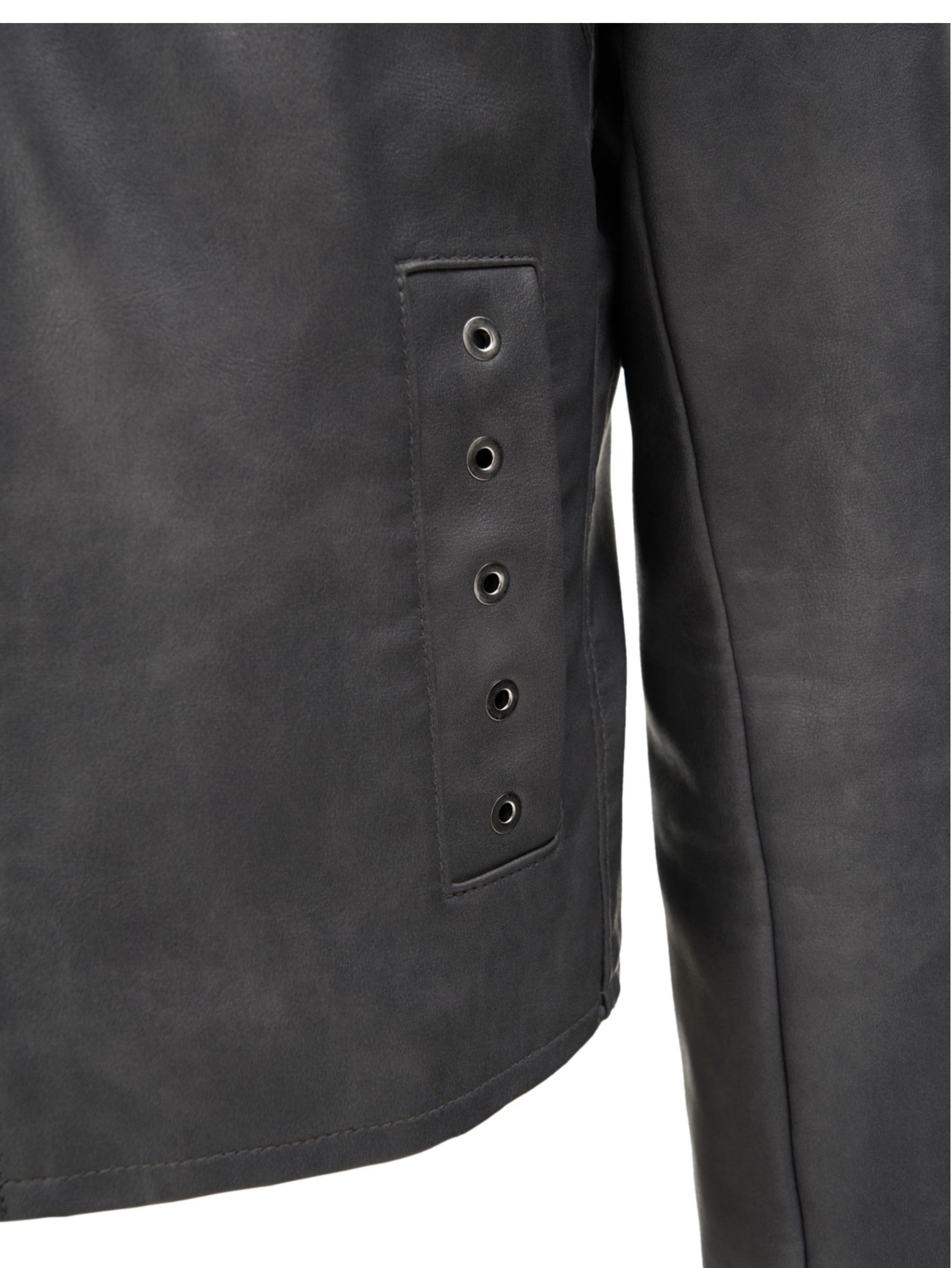 KARMANISTIC Racing Short Leather Jacket