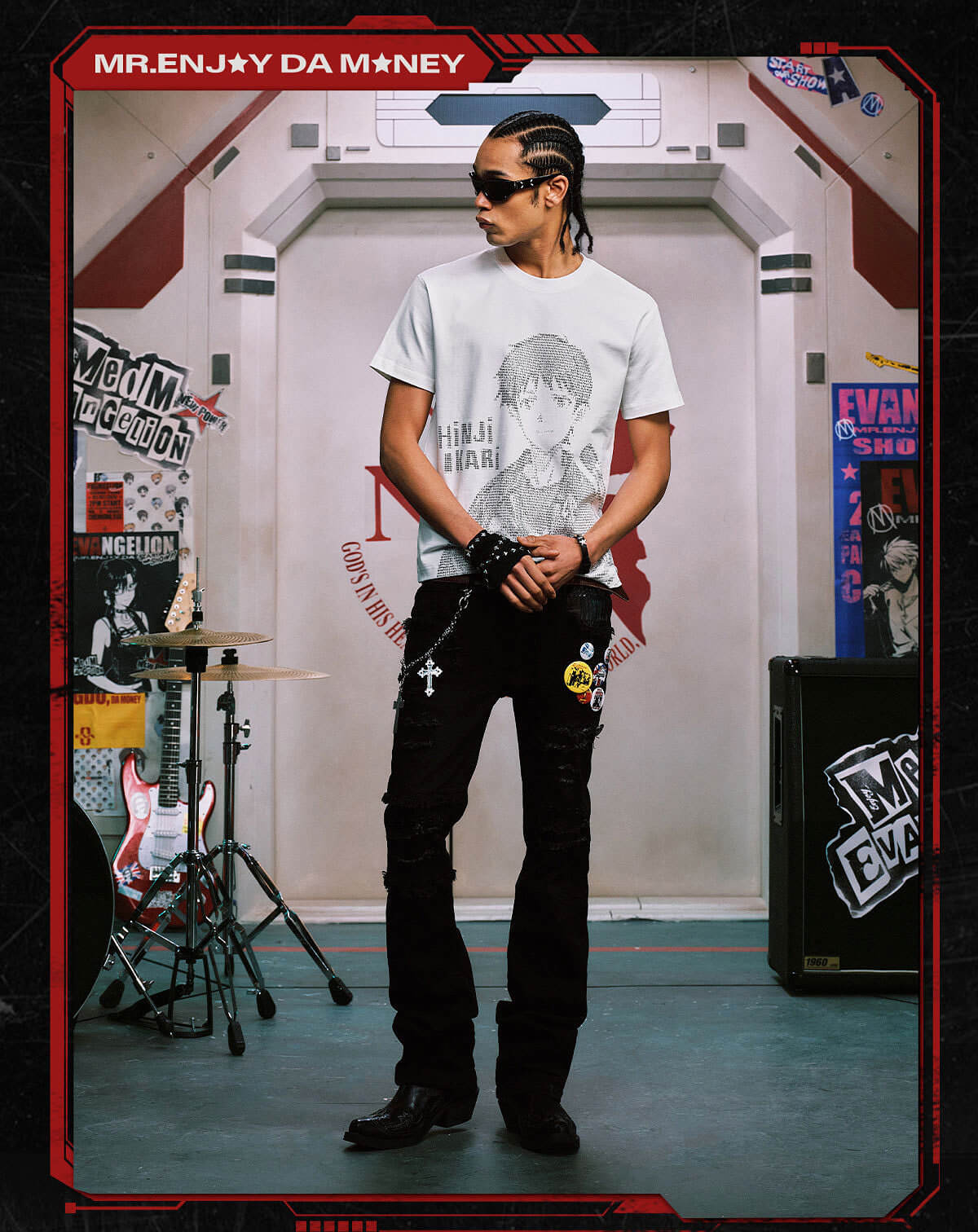 MEDM x EVA NEVER END Character Code Graphic Tee