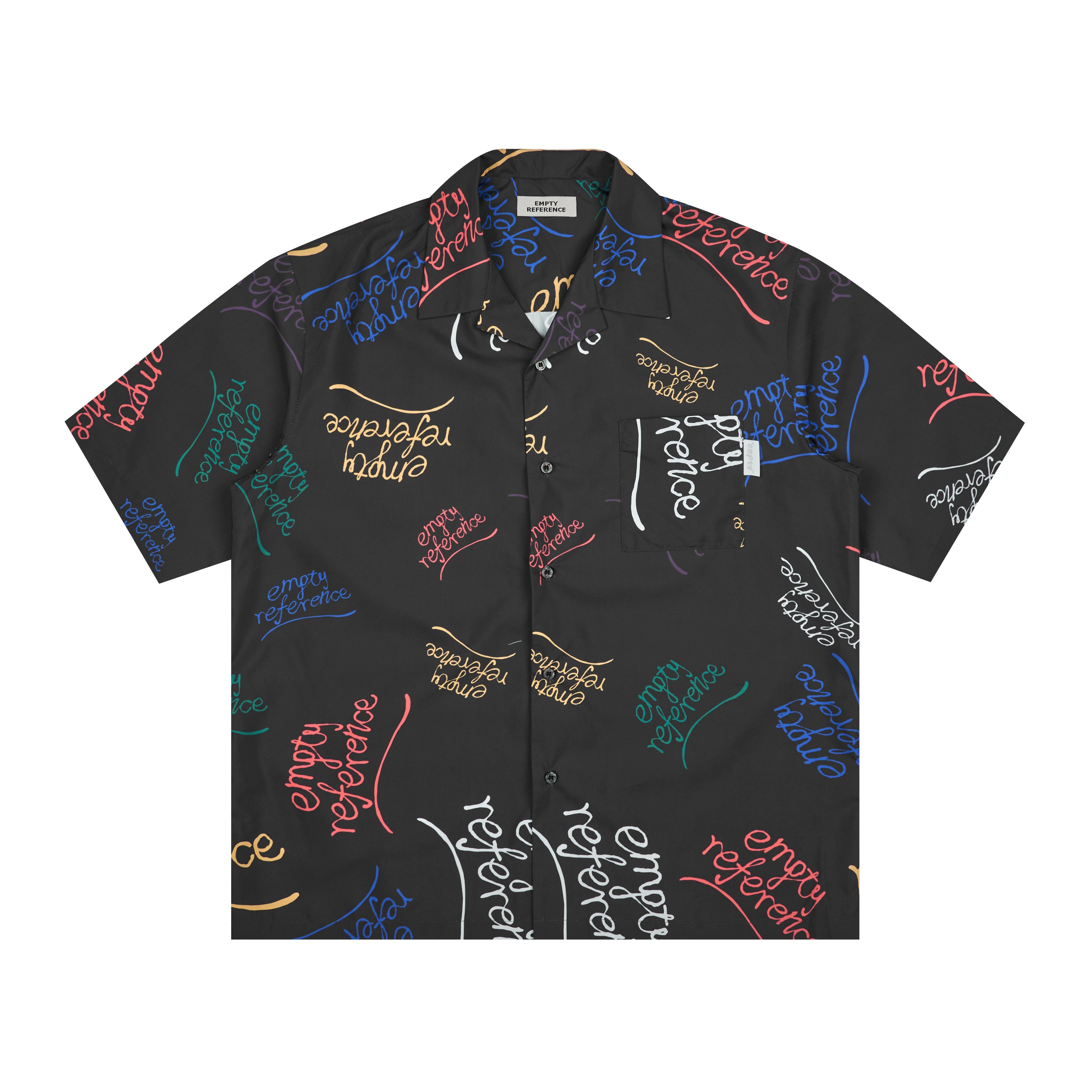 EMPTY REFERENCE Colorful Logo  Short Sleeve Shirt