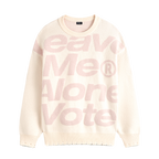 VOTE Irregular Hole Loose Knit Sweater