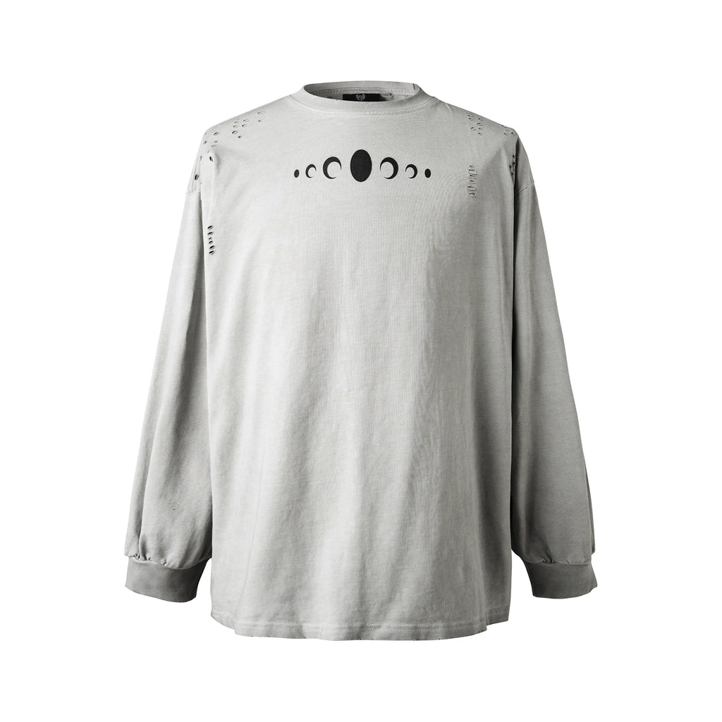 KARMANISTIC Standard Logo Washed Distressed Long Sleeve Tee