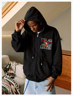 MEDM Big M Plush Wire Frame Zip Up Hoodie