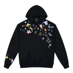 MEDM Graffiti Flower Print Hoodie