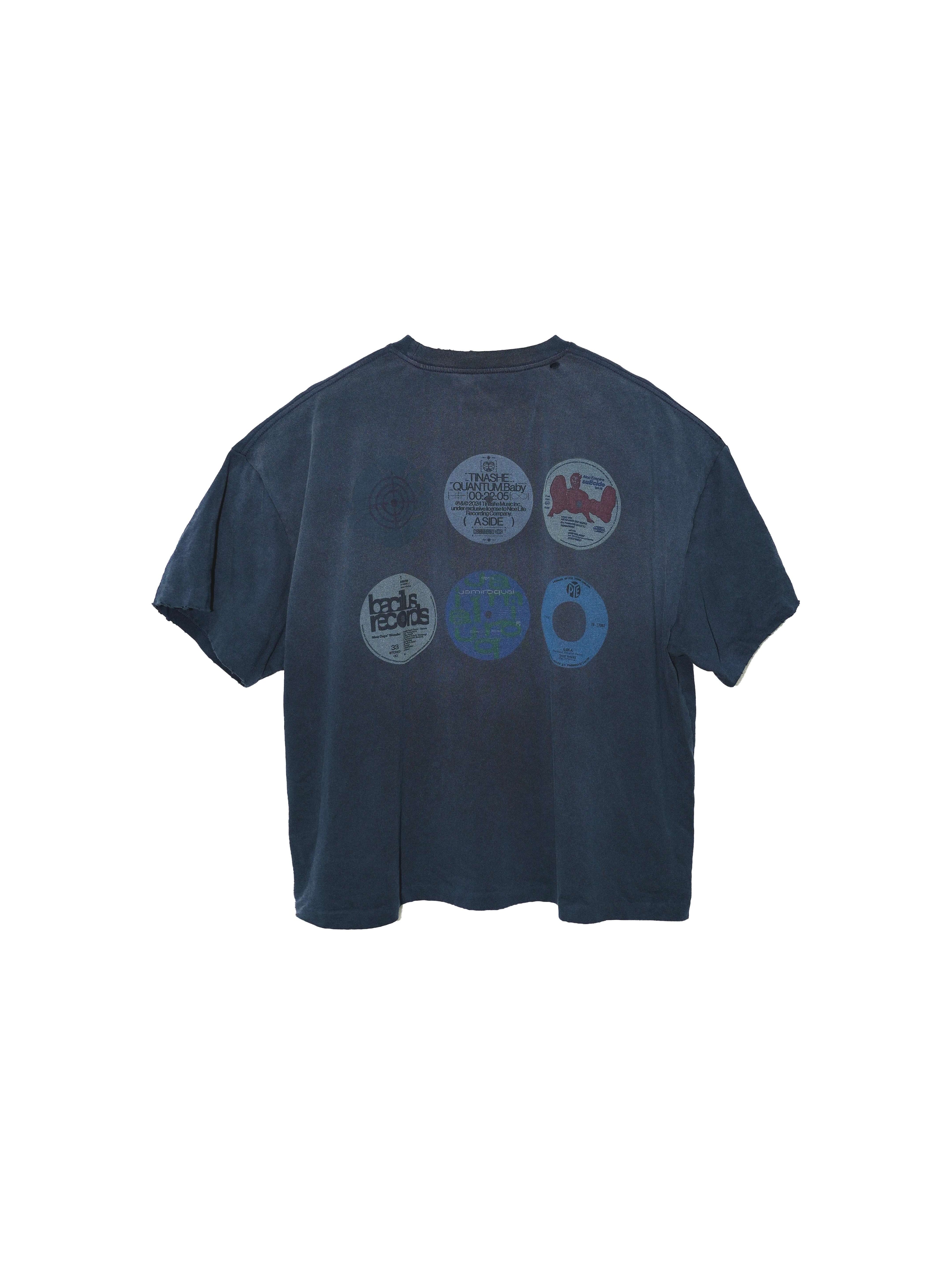 LIBERAFIT Album Disc Graphic Washed Vintage Tee
