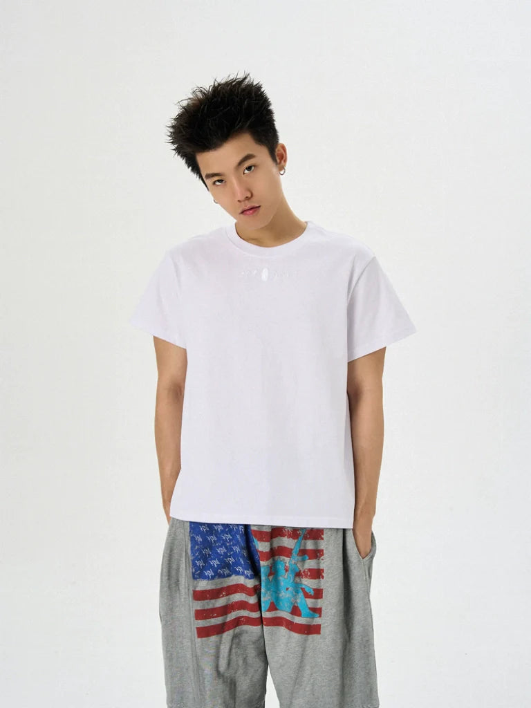 KARMANISTIC Standard Logo Embroidery Boxy Fit Tee