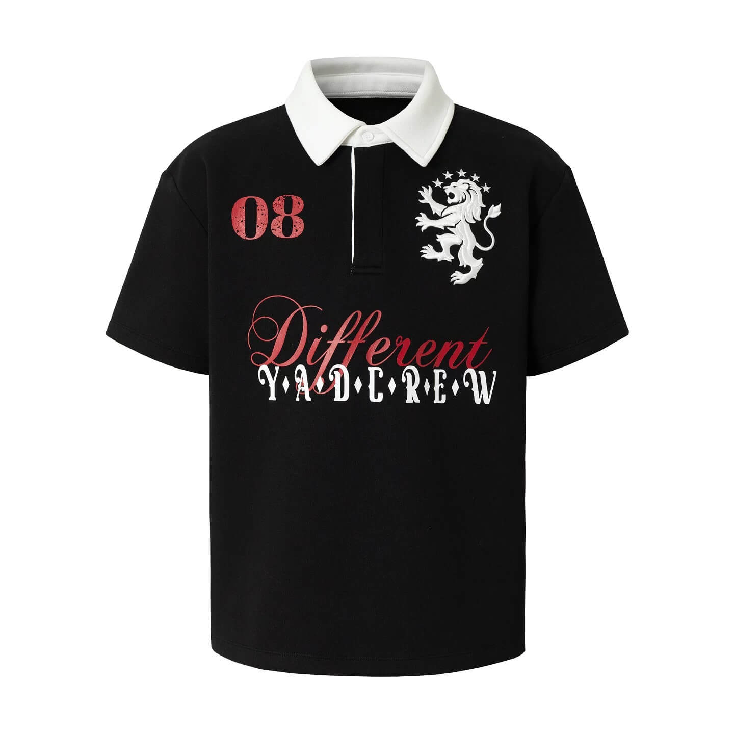 YADcrew Lion Crest Embroidered Polo Shirt