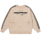 Harsh and Cruel Embroidered Knit Logo Sweater