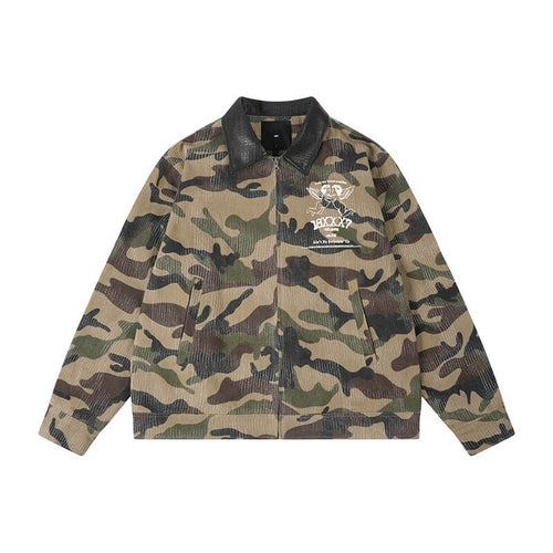 1807 18X7 Camouflage Print Detroit Jacket