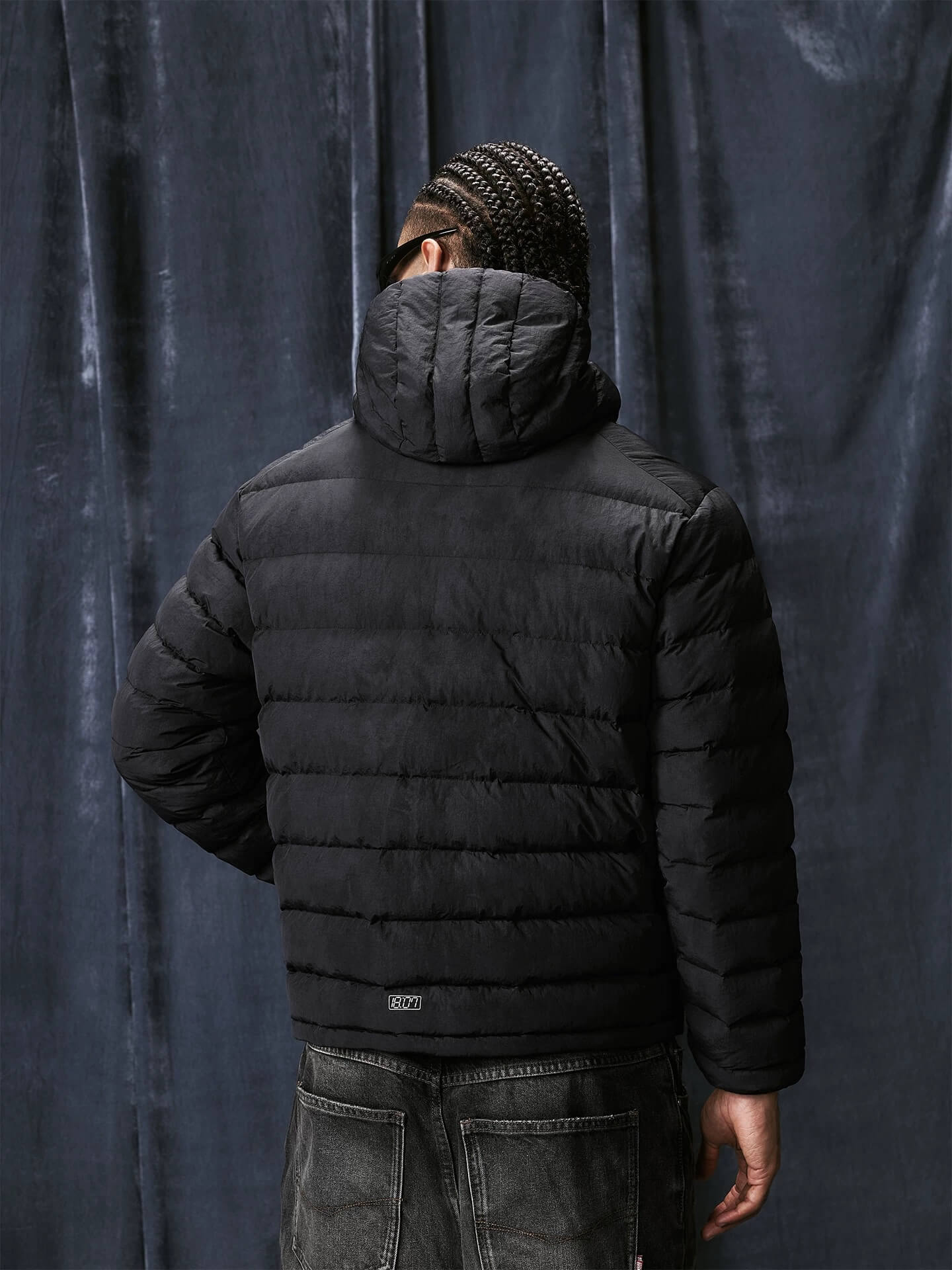 1807 Washed Fade Nylon Lightweight Down Jacket