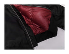 KARMANISTIC Embroidered Hooded Puffer Bomber Jacket