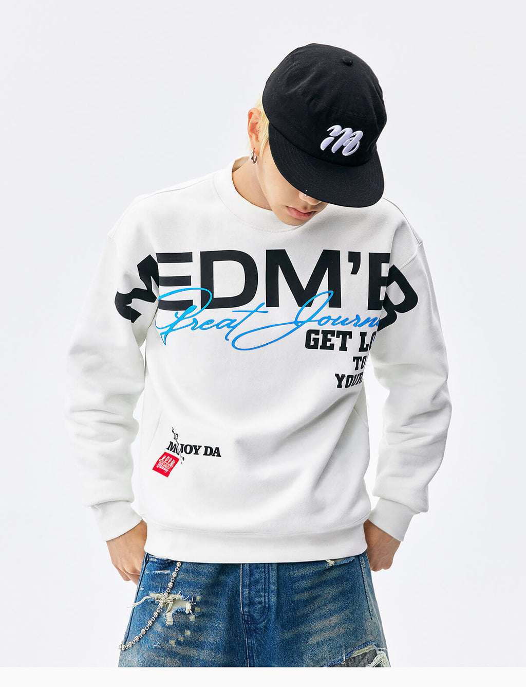 MEDM Big Logo Print Sweatshirt