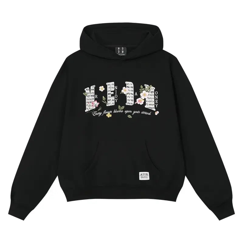 MEDM Mini Patchwork Floral Embroidered Hoodie