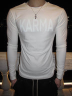 KARMANISTIC Logo Print Slim Fit Long Sleeve Tee