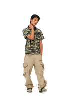 EVILKNIGHT(EK) Embossed Snake Print Camo Polo