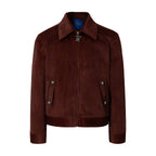 YADcrew Red Faux Horsehair Racing Jacket