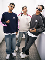 VOTE VVVVOTE Color Blocked Striped Sweatshirt