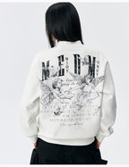 MEDM Angel Print Patch Sweatshirt