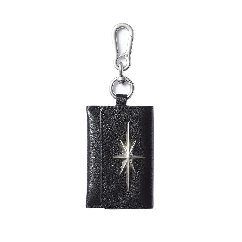 Remedy Metal Studded Keychain Coin Card Leather Wallet
