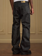 YADcrew Five Button Waxed Denim Jeans