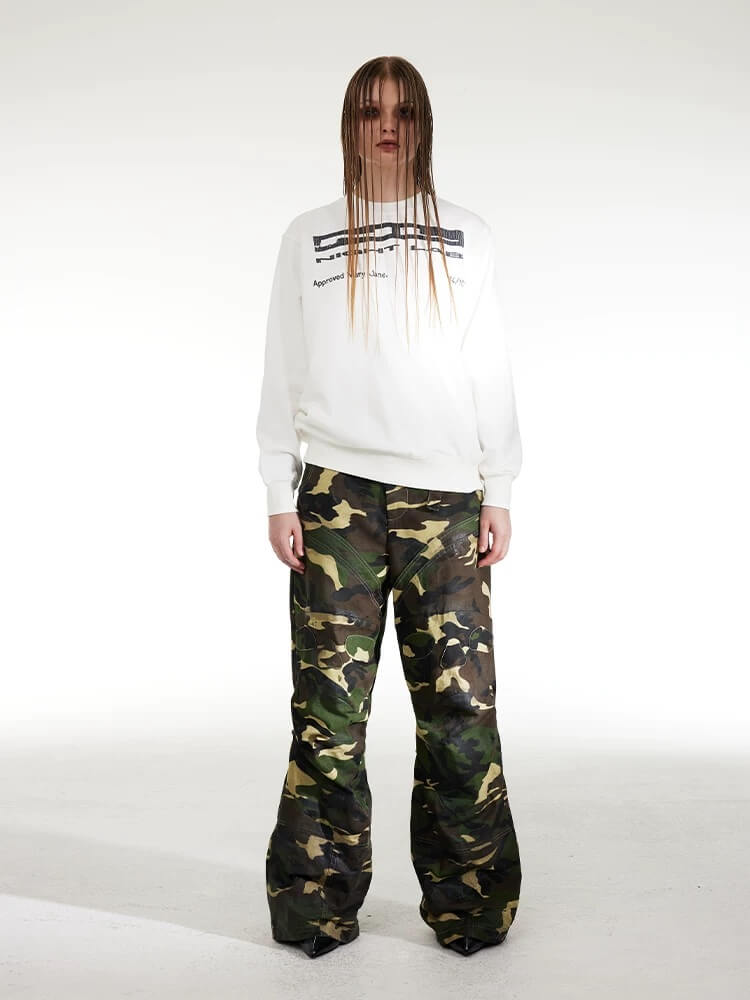 Night Lab NL Crack Print Sweatshirt