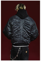 Remedy Pleated Back Design MA-1 Bomber Jacket