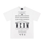 MEDM Letter Full Print Glow In The Dark Tee