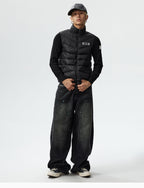 MEDM Shoulder Patchwork Lightweight Down Jacket