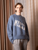 SOD Co. Mohair Blend Jacquard Knit Sweater