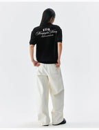 MEDM Handwriting Embroidery Knit Polo