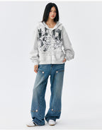 MEDM Angel Patch Zip Up Hoodie