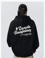 MEDM Towel Applique Embroidery Zip-Up Hoodie