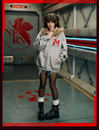 MEDM x EVA Lilith Removable Fur Zip-Up Hoodie