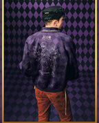 MEDM × JOJO Diamond Plaid Harrington Jacket