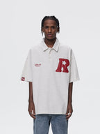 UNTILWERICH R Star Embroidery Short Sleeve Polo