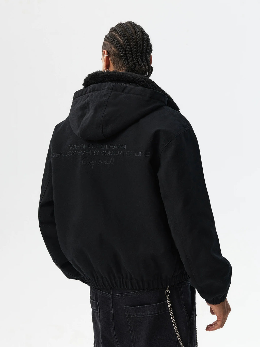 MEDM Sherpa Fleece Quilted Work Jacket