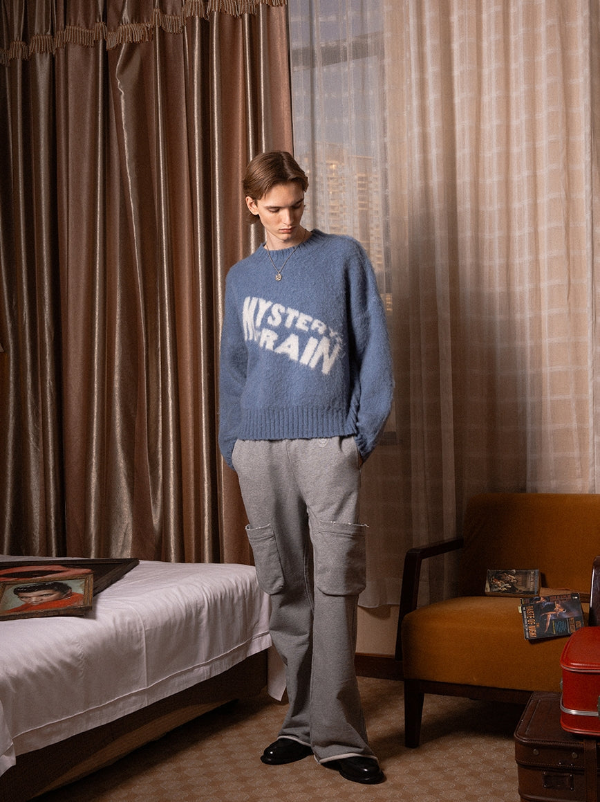 SOD Co. Mohair Blend Jacquard Knit Sweater