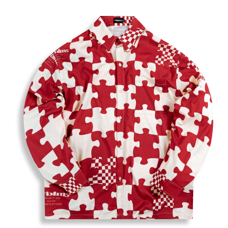 PRBLMS Puzzle Checkerboard Full Print Shirt