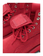 KARMANISTIC Nubuck Leather Embroidered Work Boots