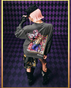 MEDM × JOJO Washed Distressed Character Print Long Sleeve Tee