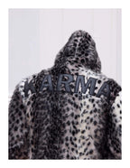 KARMANISTIC Leopard Fur Hooded Jacket