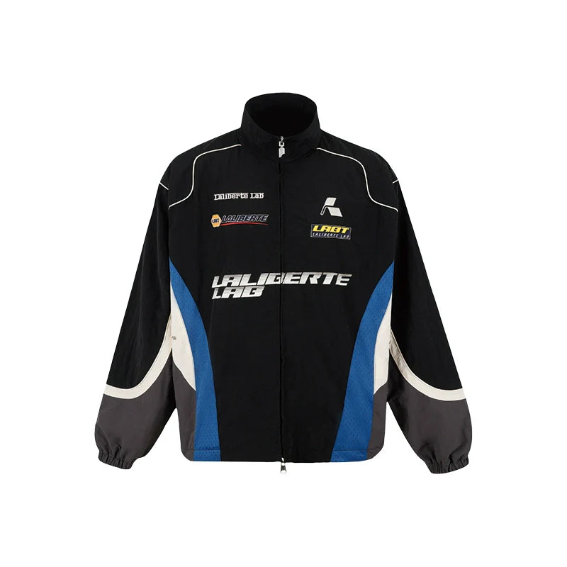 Labt Racing Colorblock Nylon Track Jacket