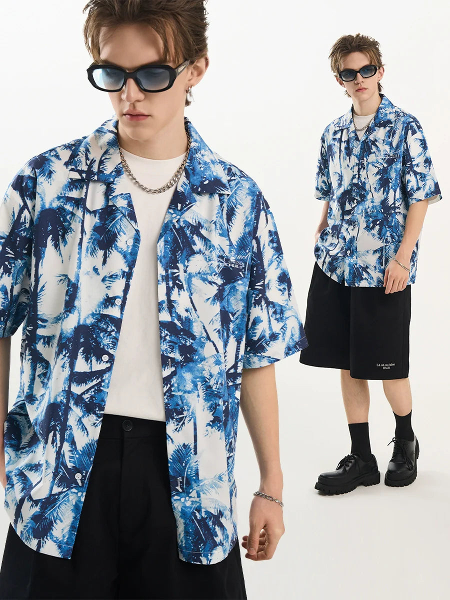 Harsh and Cruel Palm Shadow Cuban Shirt