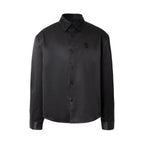 YADcrew Embroidered Lapel Button Up Long Sleeve Shirt