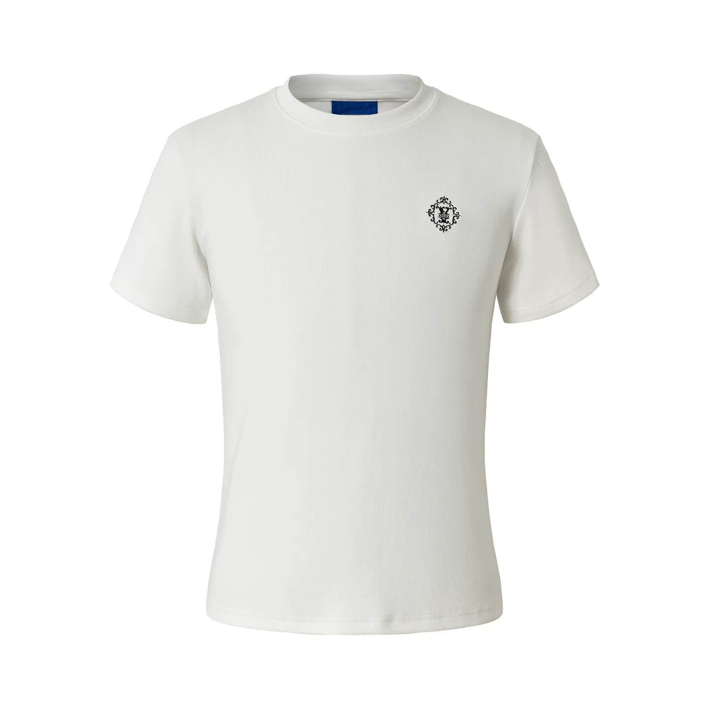 YADcrew Baroque Small Logo Embroidered Tee