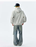 MEDM Animal Leather Logo Patch Hoodie