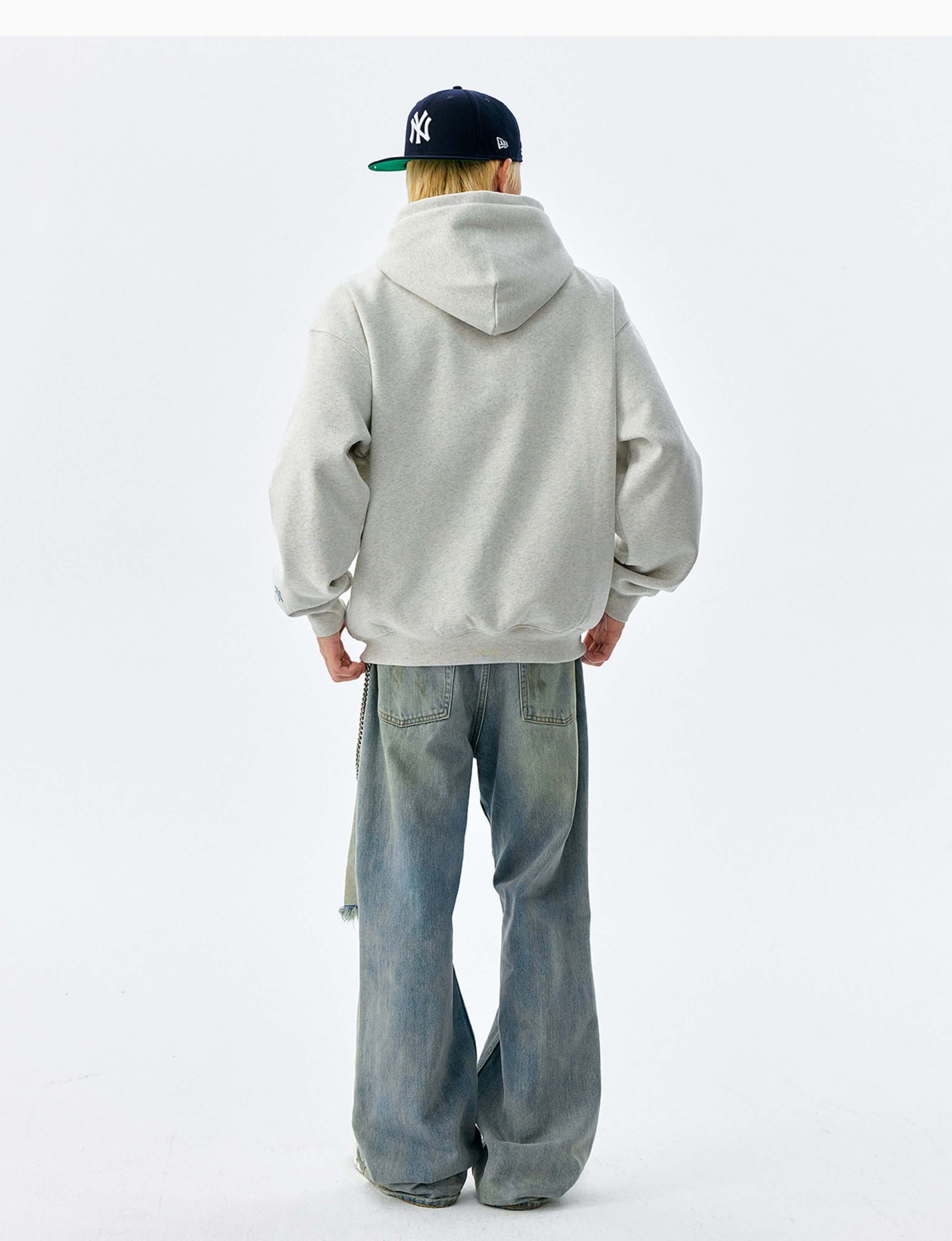MEDM Animal Leather Logo Patch Hoodie